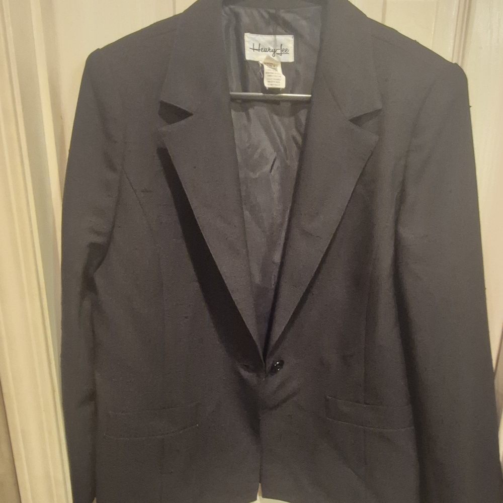 Herringbone Black Blazer